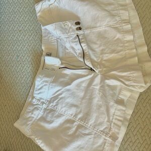 Abercrombie & Fitch High Waist White Shorts